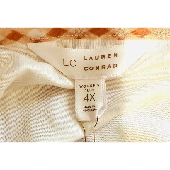 NWT LAUREN CONRAD Women Sleeveless Pullover V-Neck Lined Dress Plus Size 4X - Picture 12 of 14